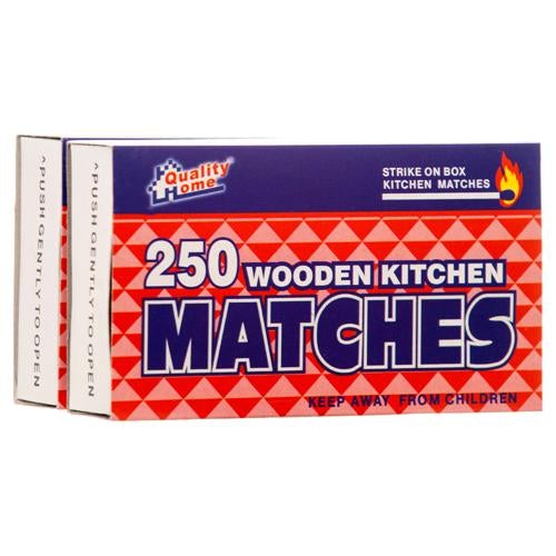 WOODEN MATCHES-2PK/250CT (SKU #10185)