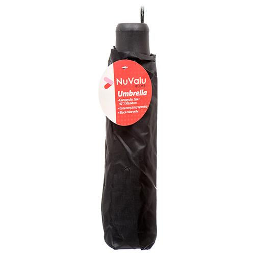 NUVALU #08335 UMBRELLA 3-FOLD 21 IN. BLK (SKU #10228)