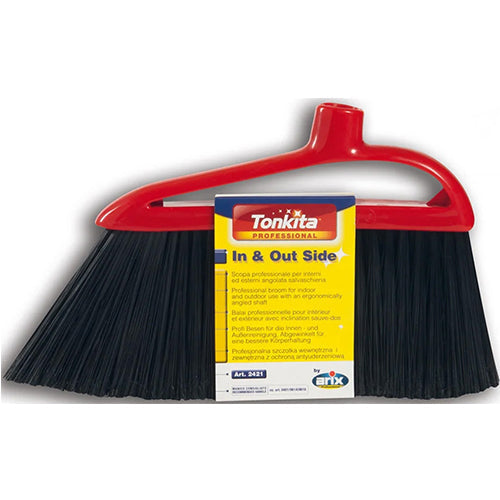 TONIKA #4 TK640 & 4 TK06 INDOOR & OUTDOOR BROOM 52" L RED (SKU #12194)