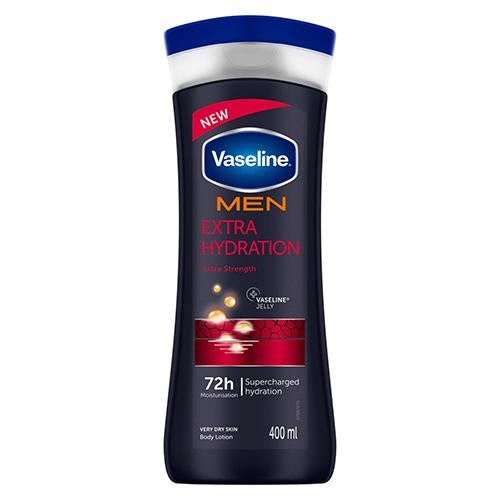 VASELINE MOISTURE LOTION-400ml/MEN EXTRA STRNG (SKU #10111)