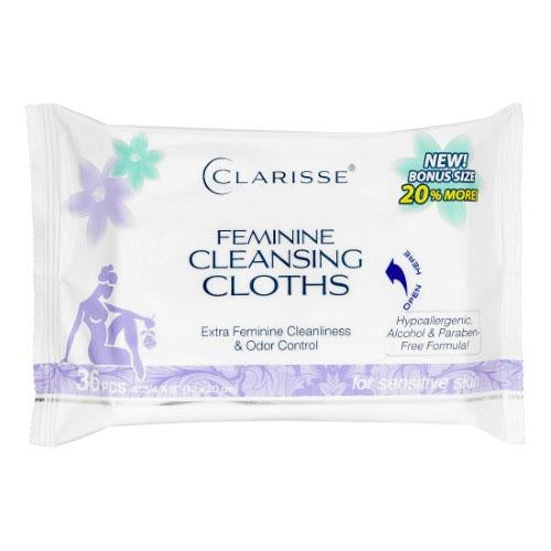 CLARISSE #4201 FEMININE WIPES-36CT/INTIMATE CLEANSING (SKU #10183)