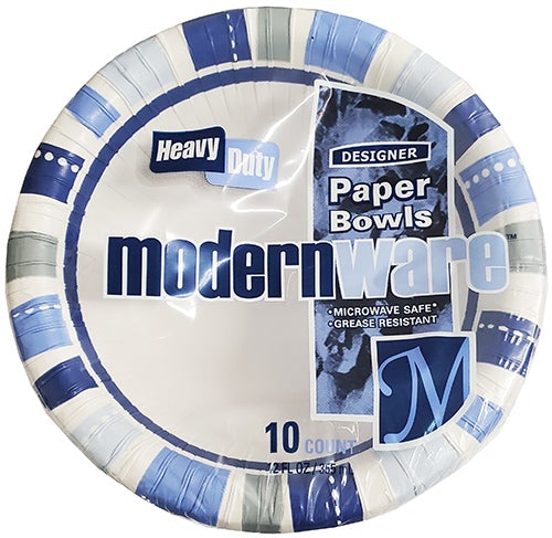 MODERN #75177 COATED PAPER BOWL 10CT 12oz