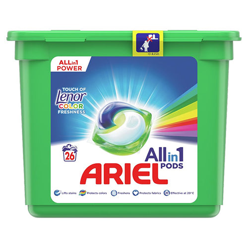 ARIEL PODS 26CT LENOR COLOR (SKU #10924)