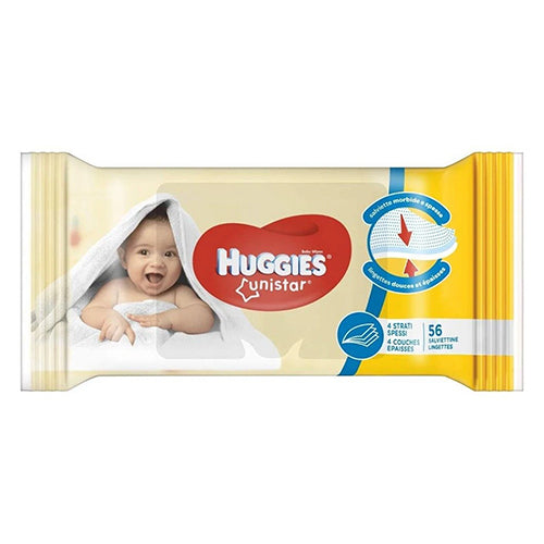 56CT HUGGIES BABY WET WIPES-UNISTAR (SKU #10997)