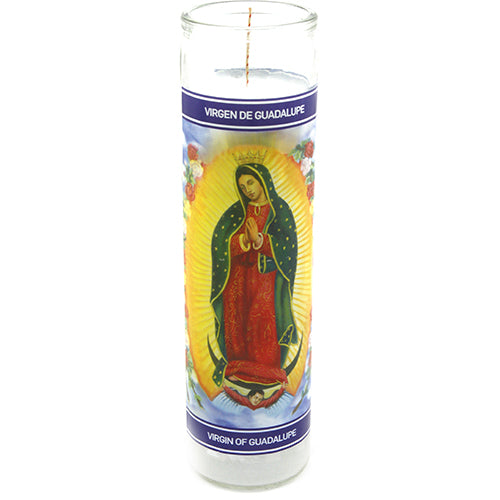 JAR CANDLE-VIRGEN GUADALUPE (SKU #11040)