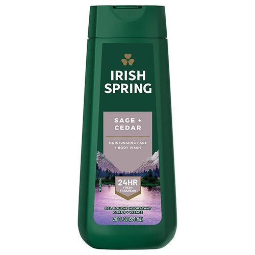 IRISH SPRING BODY WASH-CEDAR & SAGE 20oz (SKU #11236)