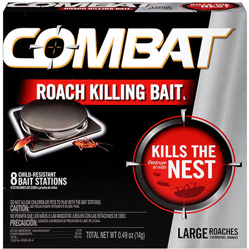 COMBAT ROACH BAIT 8CT LARGE (SKU #11482)