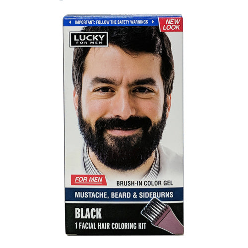 LUCKY MUSTACHE&BEARD COLOR-MEN/BLACK #11195 (SKU #11818)