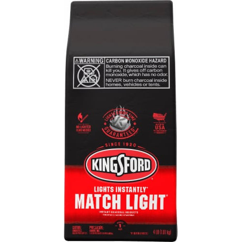 KINGSFORD CHARCOAL/MATCH LIGHT-4LB (SKU #12144)