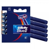 GILLETTE 5PK BLUE II BLISTER PACK