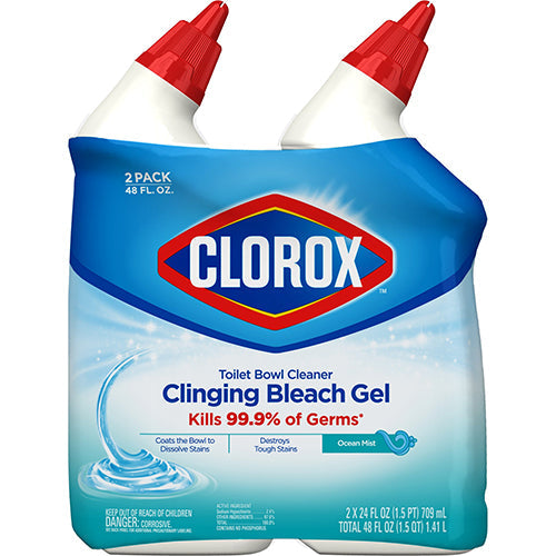 CLOROX #30922 TOILET BOWL CLNR CLINGING GEL 2PK (SKU #12495)