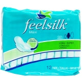 FEELSILK PADS W/WINGS-12CT SUPER MAXI