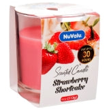 CANDLE TUMBLER 4oz STRAWBERRY #NUVALU