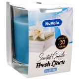 CANDLE TUMBLER 4oz FRESH LINEN #NUVALU