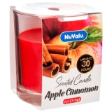 CANDLE TUMBLER 4oz APPLE CINNAMON #NUVALU