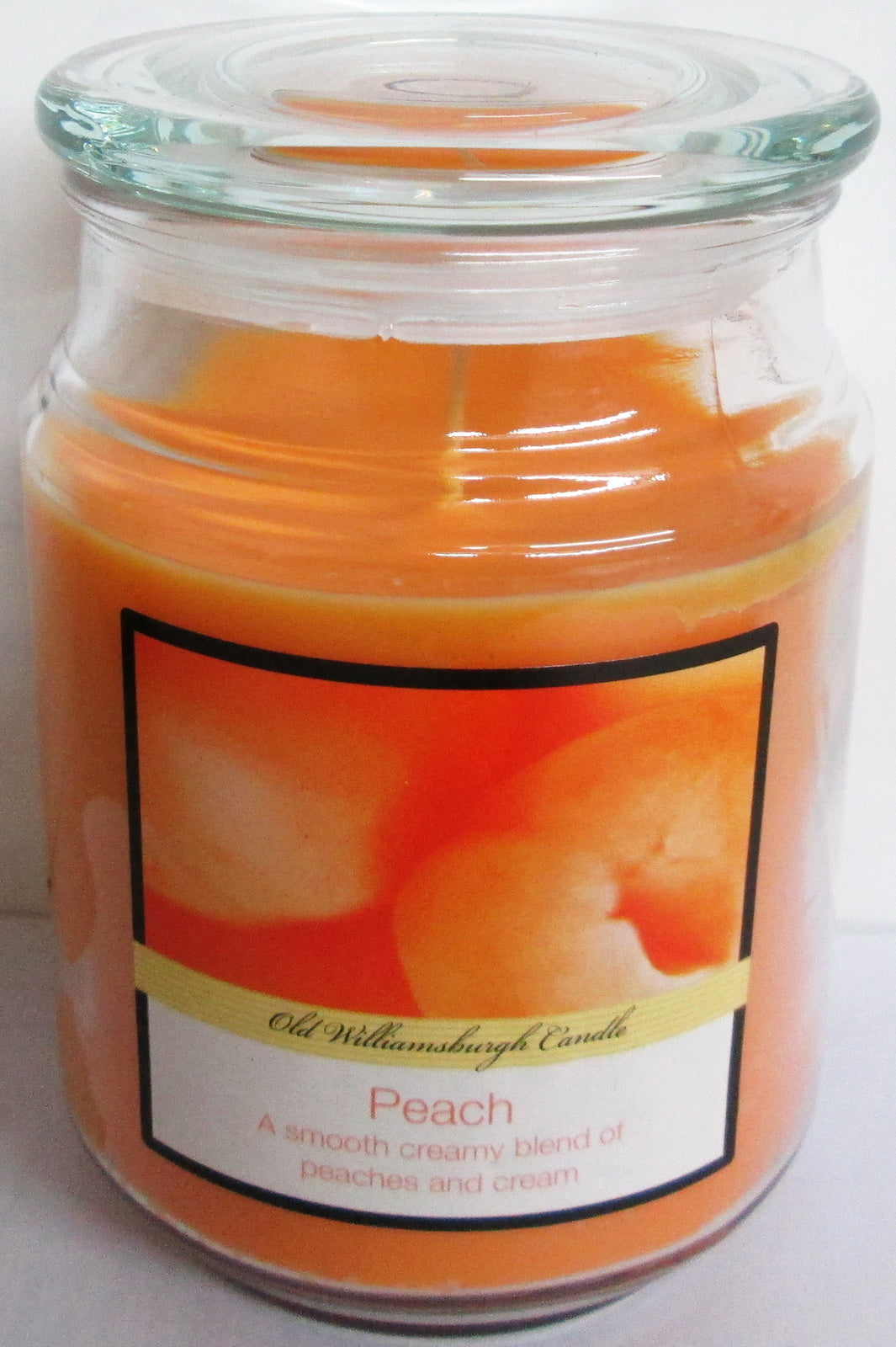 BUBBLE TOP CANDLE-PEACH