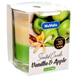 CANDLE TUMBLER 4oz VANILLA APPLE #NUVALU