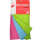 NUVALU #83043 MICROFIBER CLOTH 30*30CM 3PACK