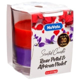 CANDLE TUMBLER 4oz ROSE PETAL #NUVALU