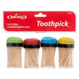 TABLE KING #86521 TOOTHPICK 150CT 4PACK