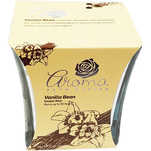 AROMA TUMBLER CANDLE-VANILLA BEAN 11oz