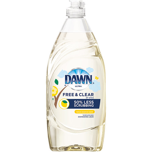 DAWN ULTRA DISH WASH 34oz FREE & CLEAR LEMON (SKU #14033)