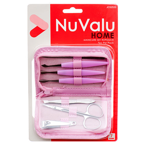 NUVALU MANICURE SET W/PUCH 7PCS (SKU #60032)