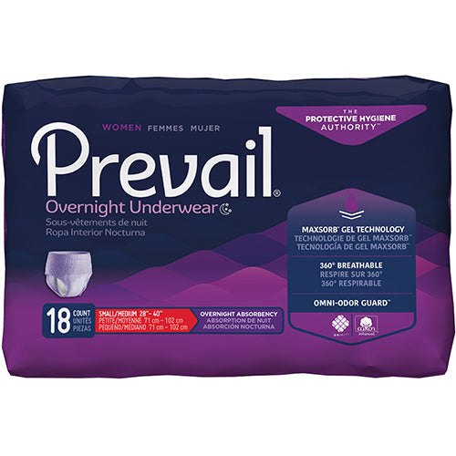 PREVAIL WMN PROT.UNDERWEAR 18CT LRG (SKU #60007)