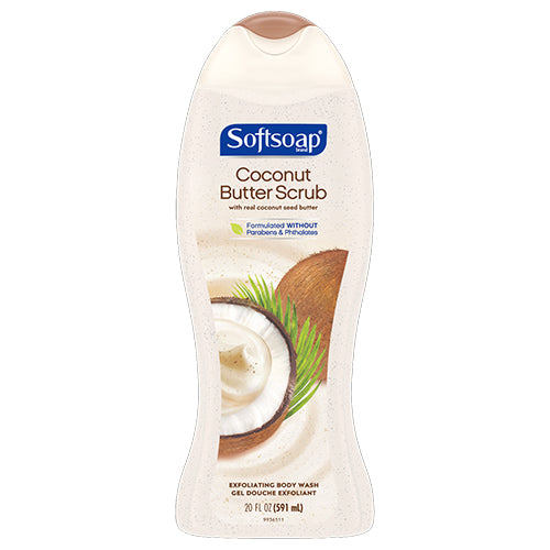 SOFT SOAP BODY WASH 20oz COCONUT SCRUB (SKU #60070)