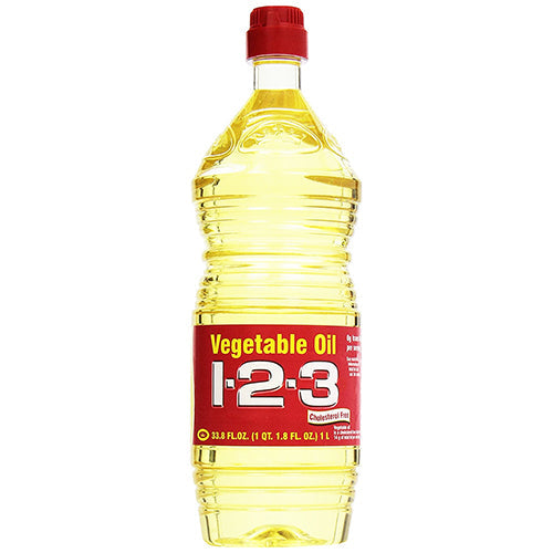 123 VEGETABLE OIL 33.8oz (SKU #80002)