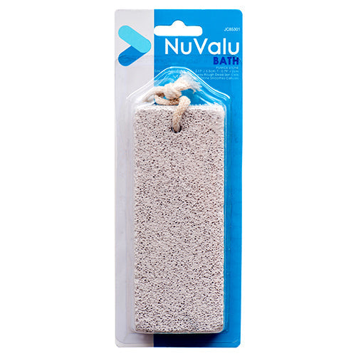 NUVALU PUMICE STONE 14X5.5X2CM W/BLISTER (SKU #14036)