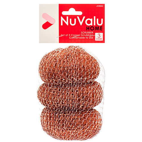 NUVALU SCOURERS COPPER ROUND 3PK (SKU #10005)