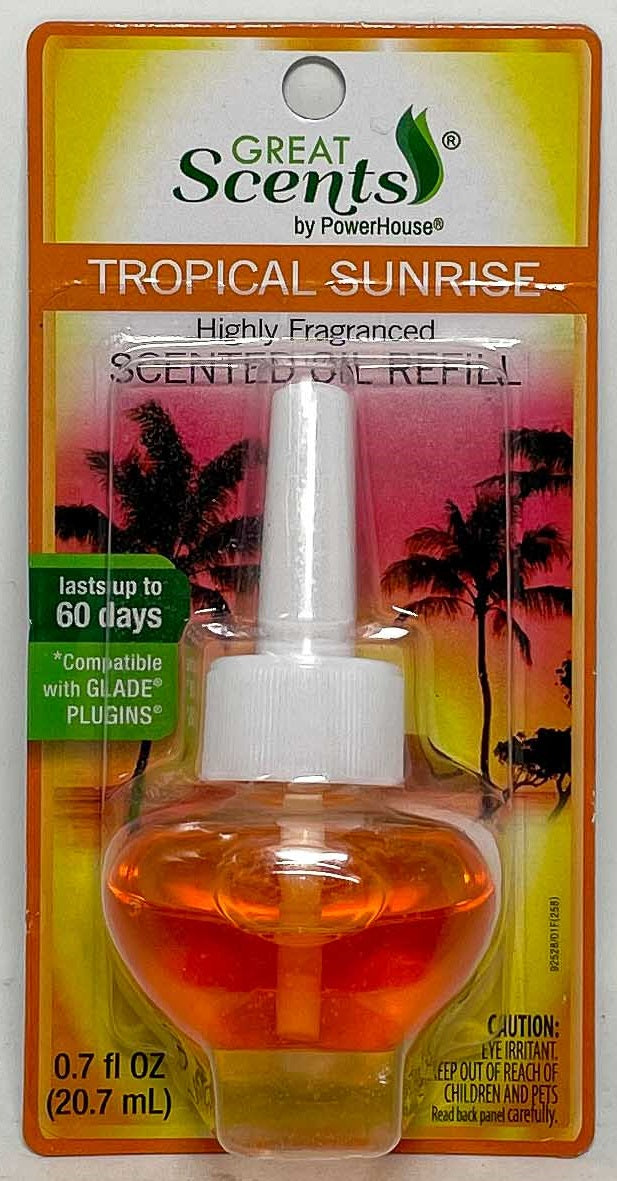 GREAT SCENTS #92528 SCENTED OIL REFIL-0.7oz/HAWAIIAN BAY BREEZE (SKU #12560)