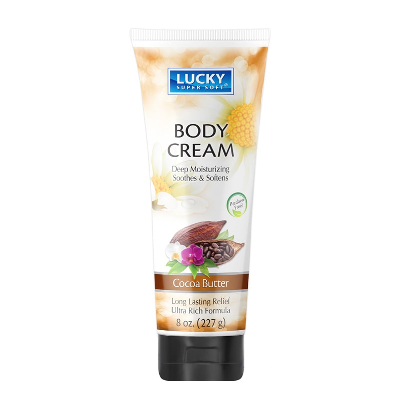 LUCKY BODY CREAM TUBE #8103 COCO BUTTER 6oz (SKU #17591)