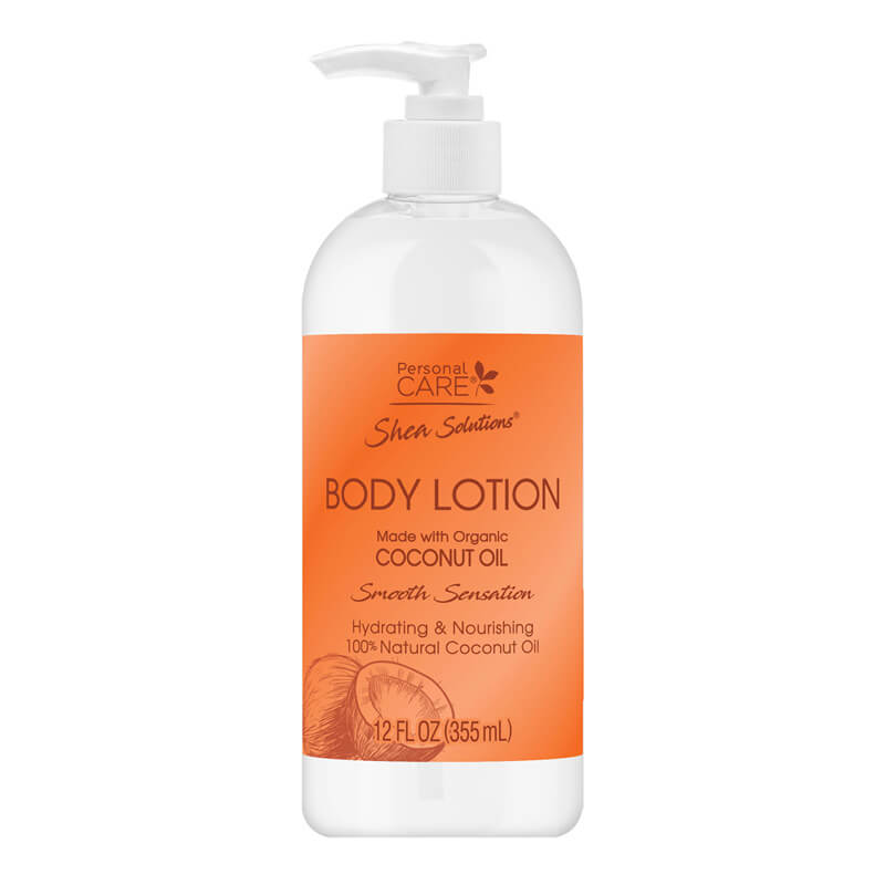 SHEA SOLUTION #11570 LOTION COCONUT OIL 12oz (SKU #17585)