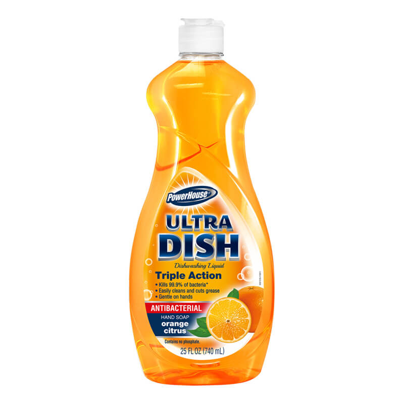 PH #90872 DISH WASH-25oz/ORANGE ANTIBACTERIAL (SKU #13264)