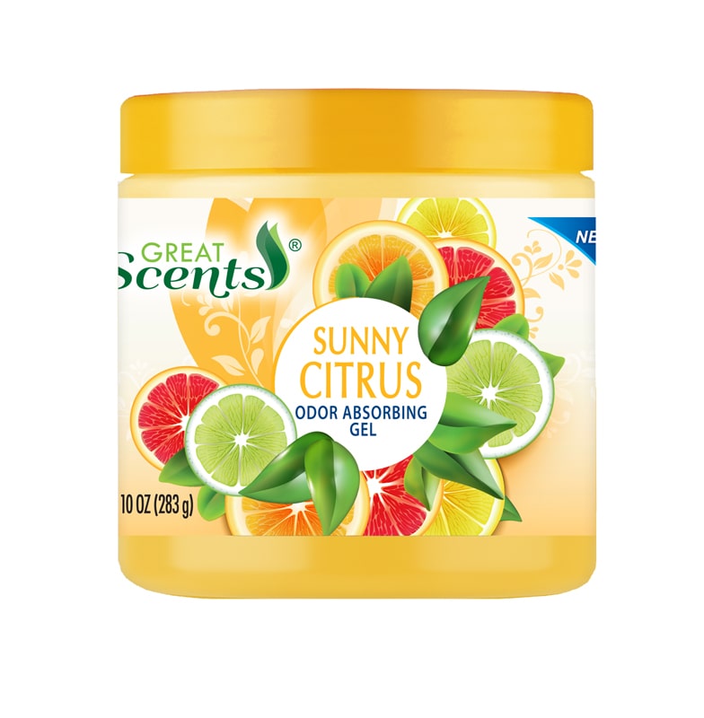 GS #92565 ODOR ABSORB GEL 8oz SUNNY CITRUS (SKU #17636)